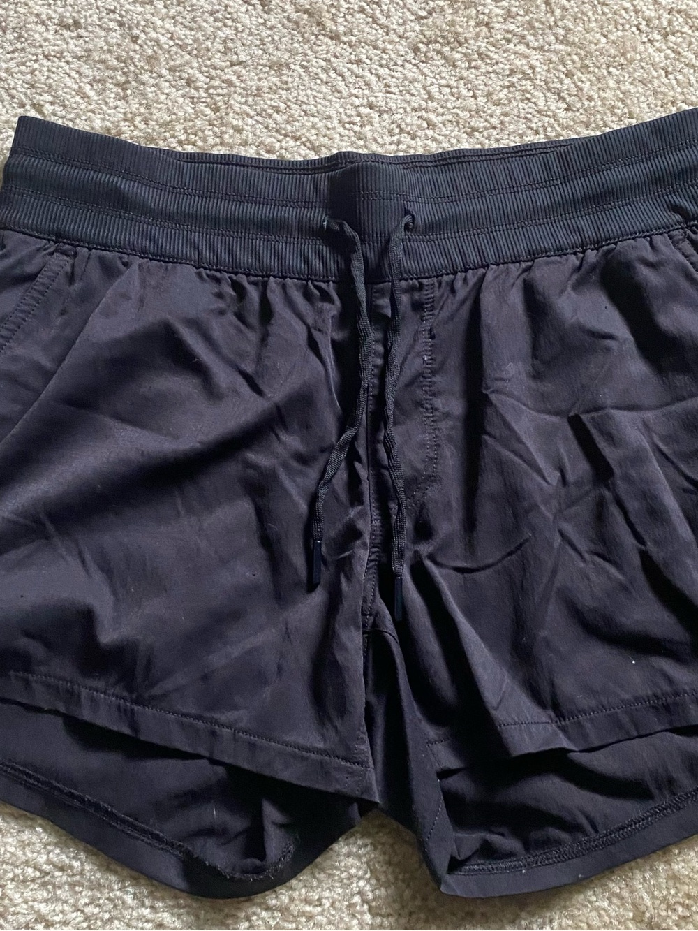 North face Black Athletic Shorts - Lightweight Drawstring Waist